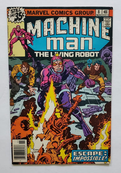 Machine Man #8 Comic Book 1978  Jack Kirby Marvel Comics