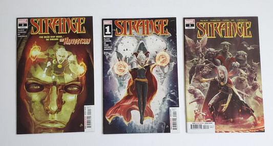 Strange #'s 1, 2, & 3. Bjorn Barends SET 2022 Marvel Comics