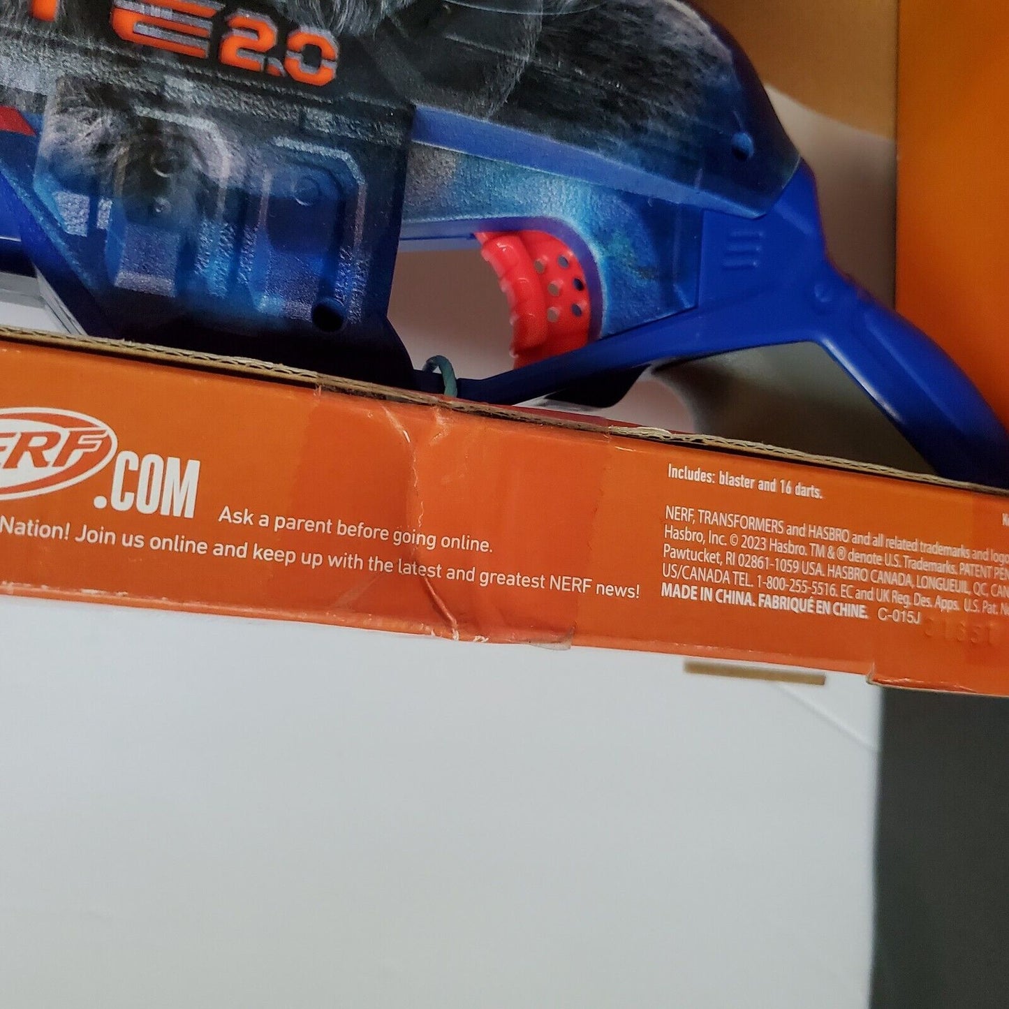 NERF • OPTIMUS PRIMAL • Rise of the Beasts Blaster • Boxed • Ages 8+ Ships Free