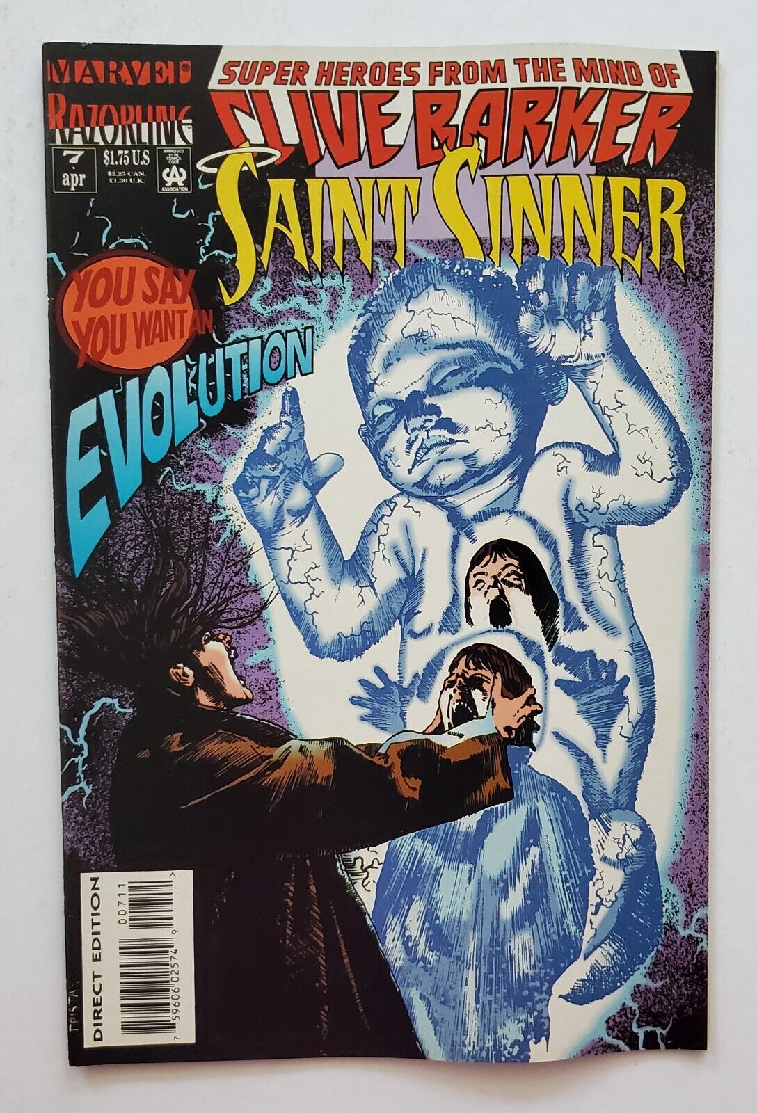 Saint Sinner #7 Marvel Razorline Comics 1993 Clive Barker