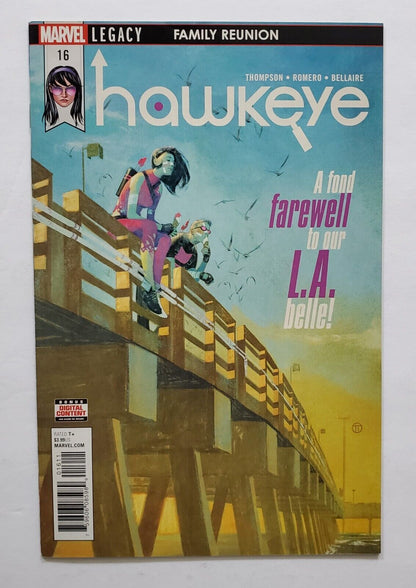 Hawkeye # 16 Marvel Comics A Fond Farewell To Our LA Belle!