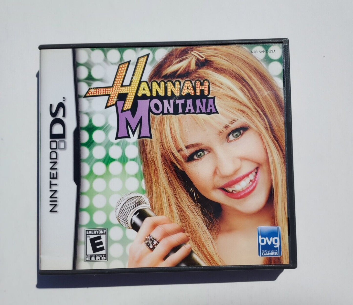 Nintendo DS Hannah Montana Replacement Case And Instruction Manual Only