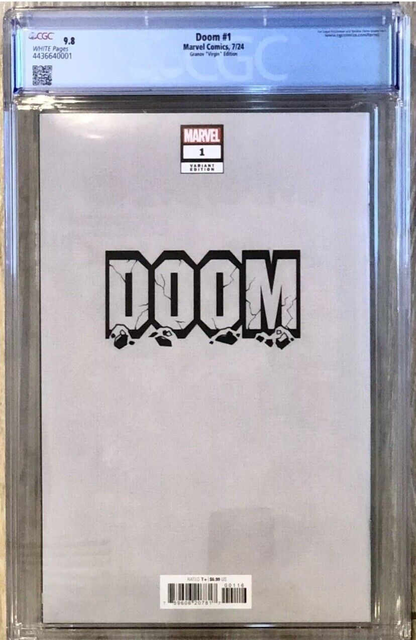 DOOM #1 CGC 9.8 ADI GRANOV 1:100 RI INCENTIVE VIRGIN VARIANT DR DOOM,