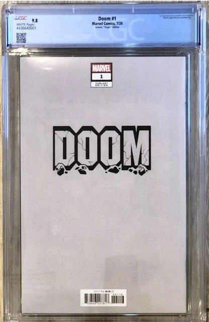 DOOM #1 CGC 9.8 ADI GRANOV 1:100 RI INCENTIVE VIRGIN VARIANT DR DOOM,