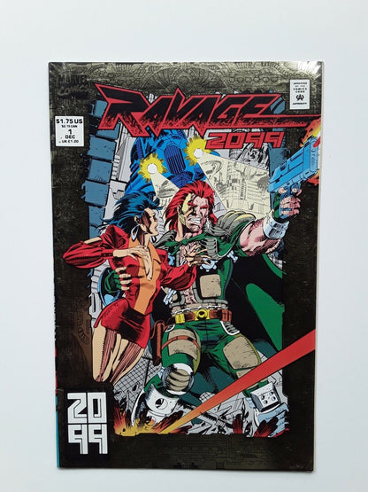 RAVAGE 2099 #1  MARVEL COMICS 1992 Gold foil!