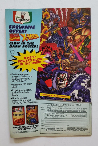 STARBLAST # 4 FINE MARVEL COMICS 1994 QUASAR Skeletron!