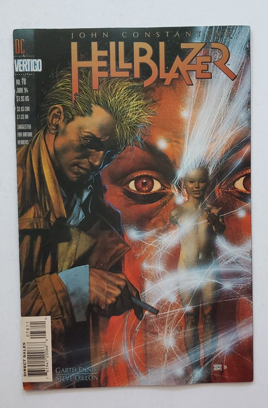 Hellblazer 78 (Vertigo) Garth Ennis Script Steve Dillon Cover Marvel Comics.