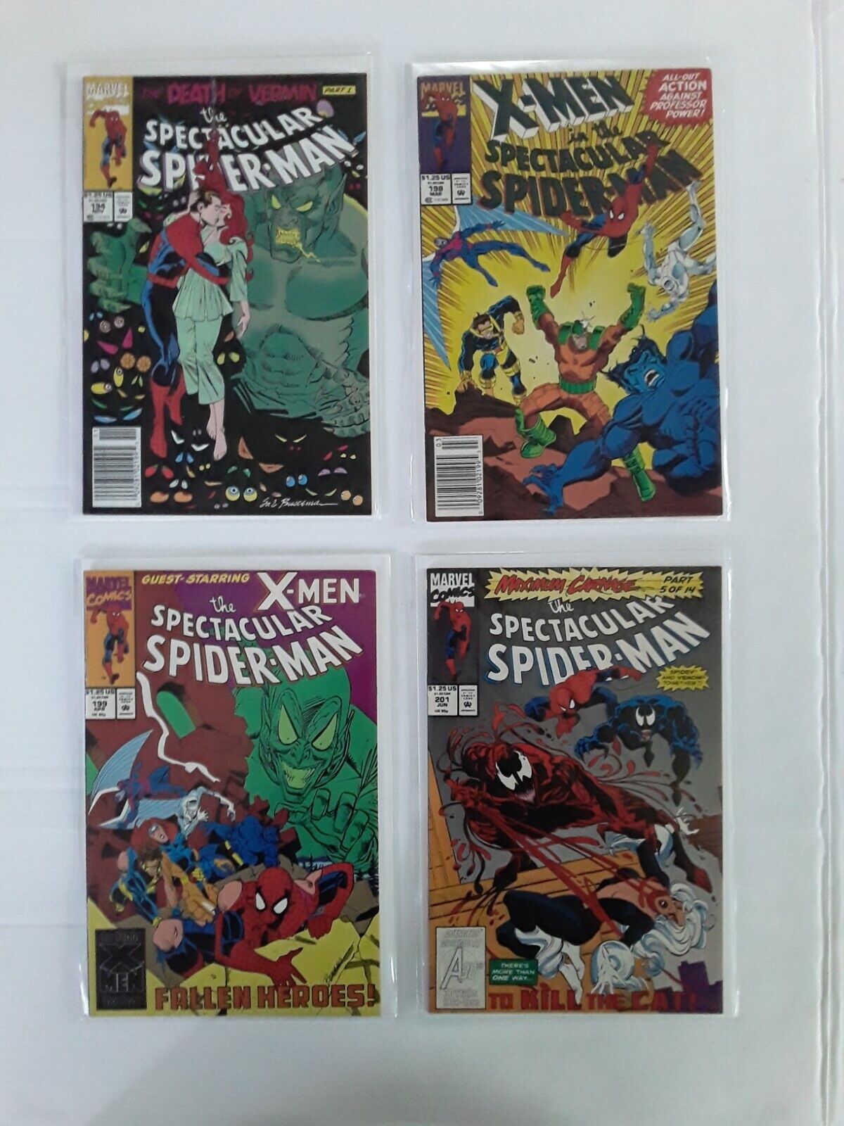 SPECTACULAR SPIDER-MAN LOT RUN 35 BOOKS BETWEEN #134 THROUGH #256