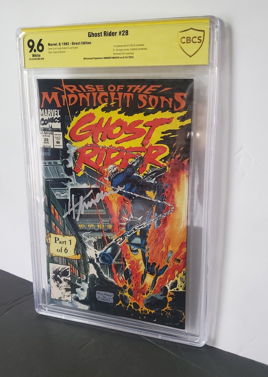 Ghost Rider#28 CBCS 9.6 1st appearance of the Midnight Sons Marvel 1992 Direct.