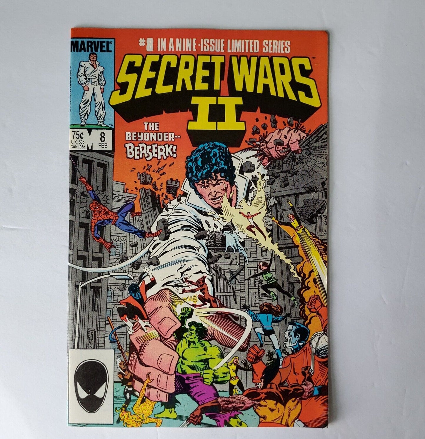 Marvel Comic Book Secret Wars II #8. M Price Box Variant.