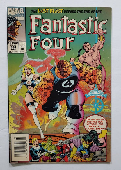 Fantastic Four #386 Comic Book 1994 Paul Ryan Marvel Newsstand