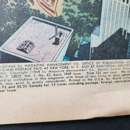Avengers # 63 - Goliath becomes Yellowjacket.  April 1969