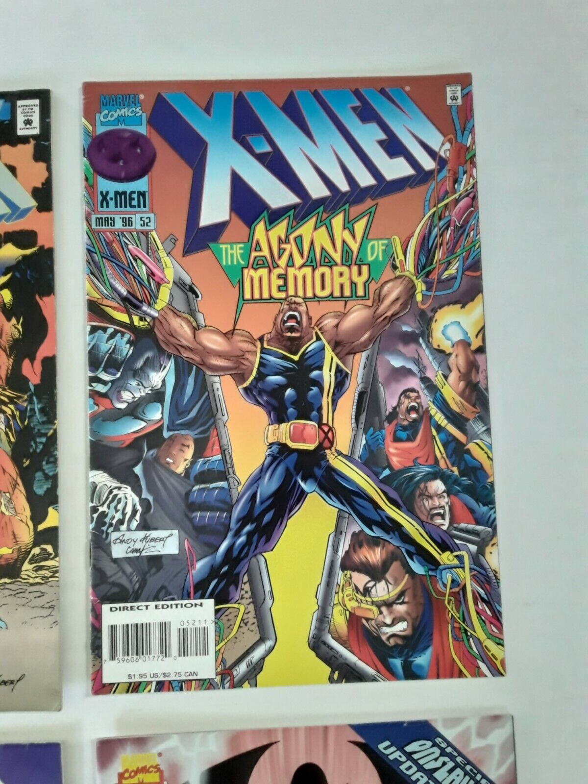 Marvel Comics 1990's XMEN ten books Onslaught! Phalanx Covenant. Shiny cover.