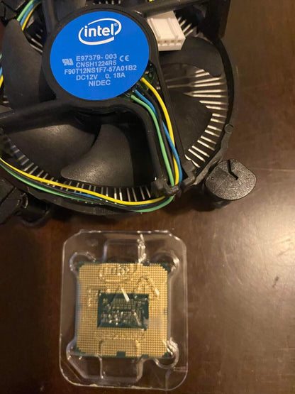 Intel i3 chip with fan.