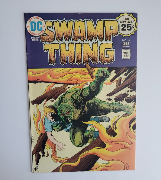 SWAMP THING #14 1975 DC 1st Series NESTOR REDONDO Cover Comic Art