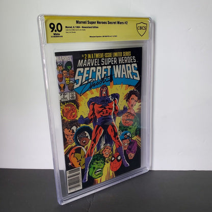 Marvel Super Heroes Secret Wars #2N Newsstand Variant CBCS 9.0 1985 White Pages