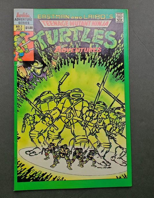 TMNT 1989 Archie Adventures Teenage Mutant Ninja Turtles # 3 July 1989