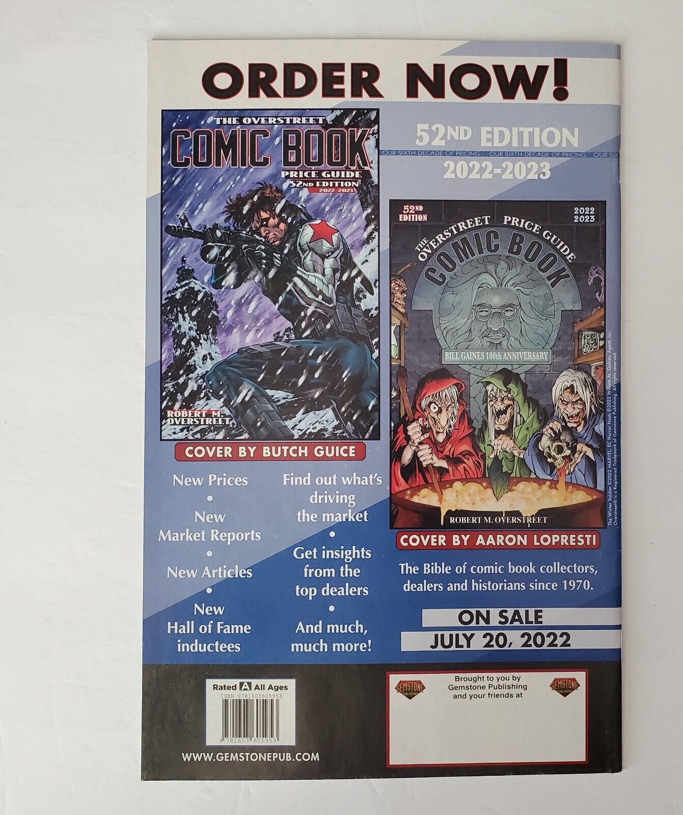 FCBD 2022 The Overstreet Guide To Collecting Comics No stamp Bagged & boarded