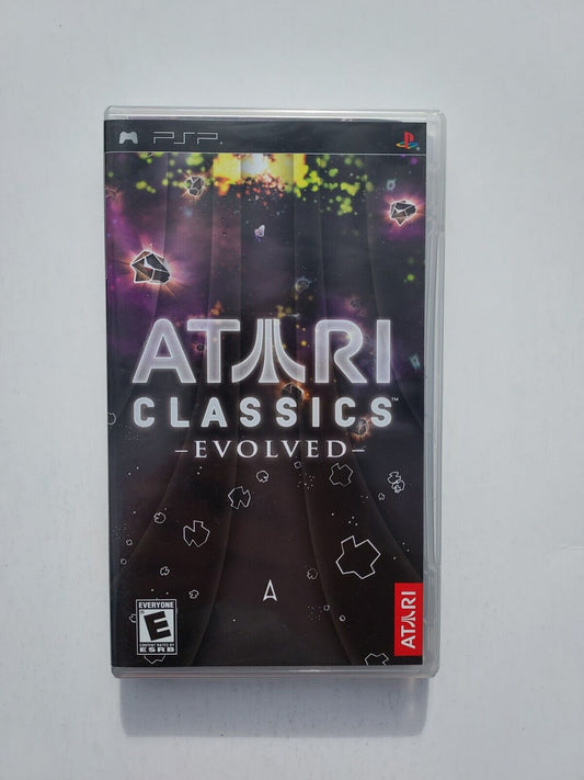 Atari Classics: Evolved Sony PlayStation Portable PSP 2007 Case and instructions