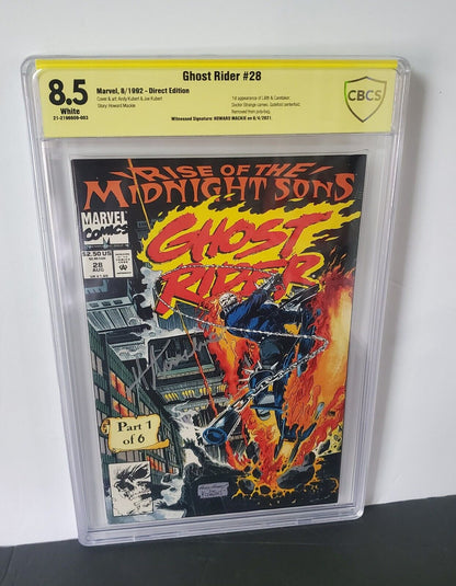 Ghost Rider#28 CBCS 8.5 1st appearance of the Midnight Sons Marvel 1992 Direct.