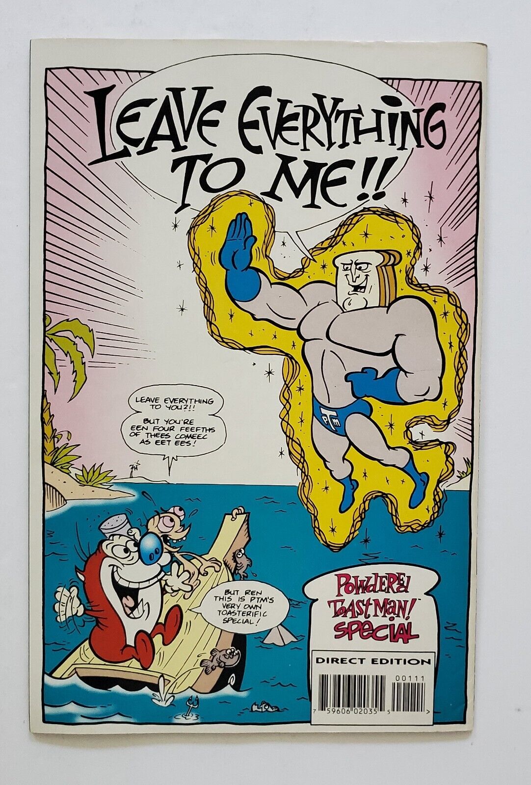 Powered Toast Man Special 1, Marvel 1992, From the Ren & Stimpy Show