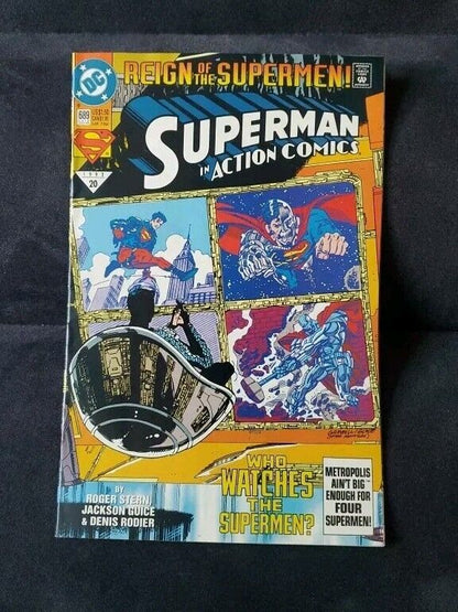 DC Reign of the Supermen! Superman Comic Book 1993 #689 1st Superman Black Suit