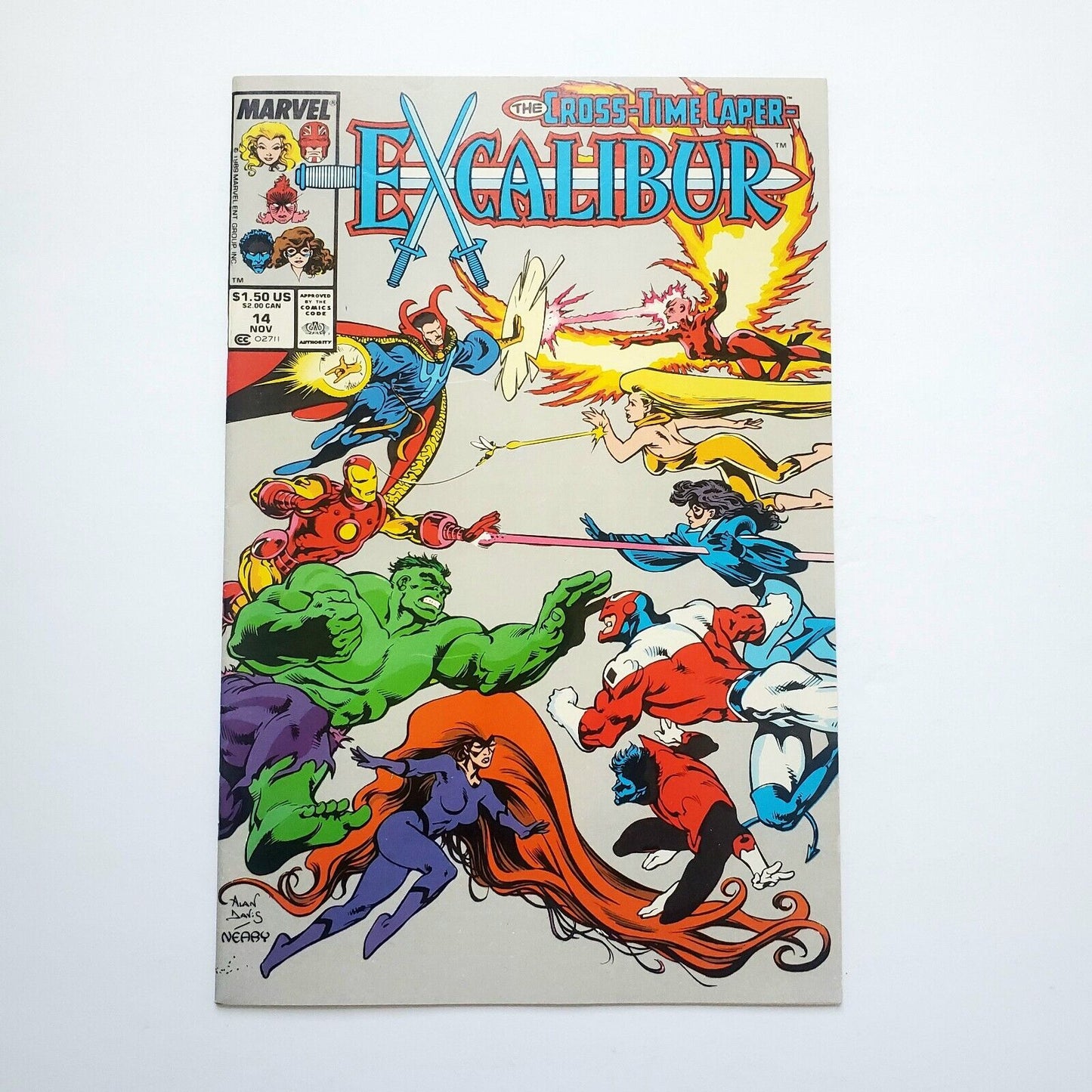 Excalibur #14 November 1989, Marvel comics Combined Shipping Wraparound Cover