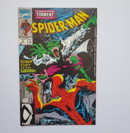 Marvel Comics Spider Man "Torment": #2 September 1990 The Lizard!