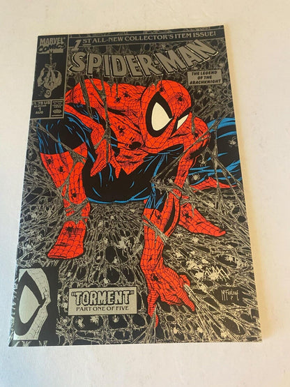 Spider-Man #1 Silver Variant McFarlane Cover and Art! Marvel 1990