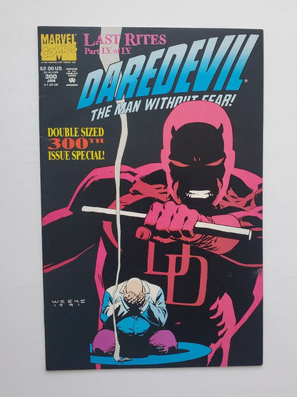 Daredevil #300 Marvel Comics 1991 Last Rites pt.4, vs. Kingpin