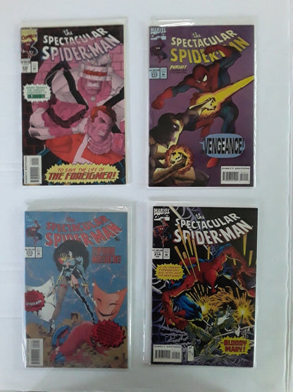 SPECTACULAR SPIDER-MAN LOT RUN 35 BOOKS BETWEEN #134 THROUGH #256