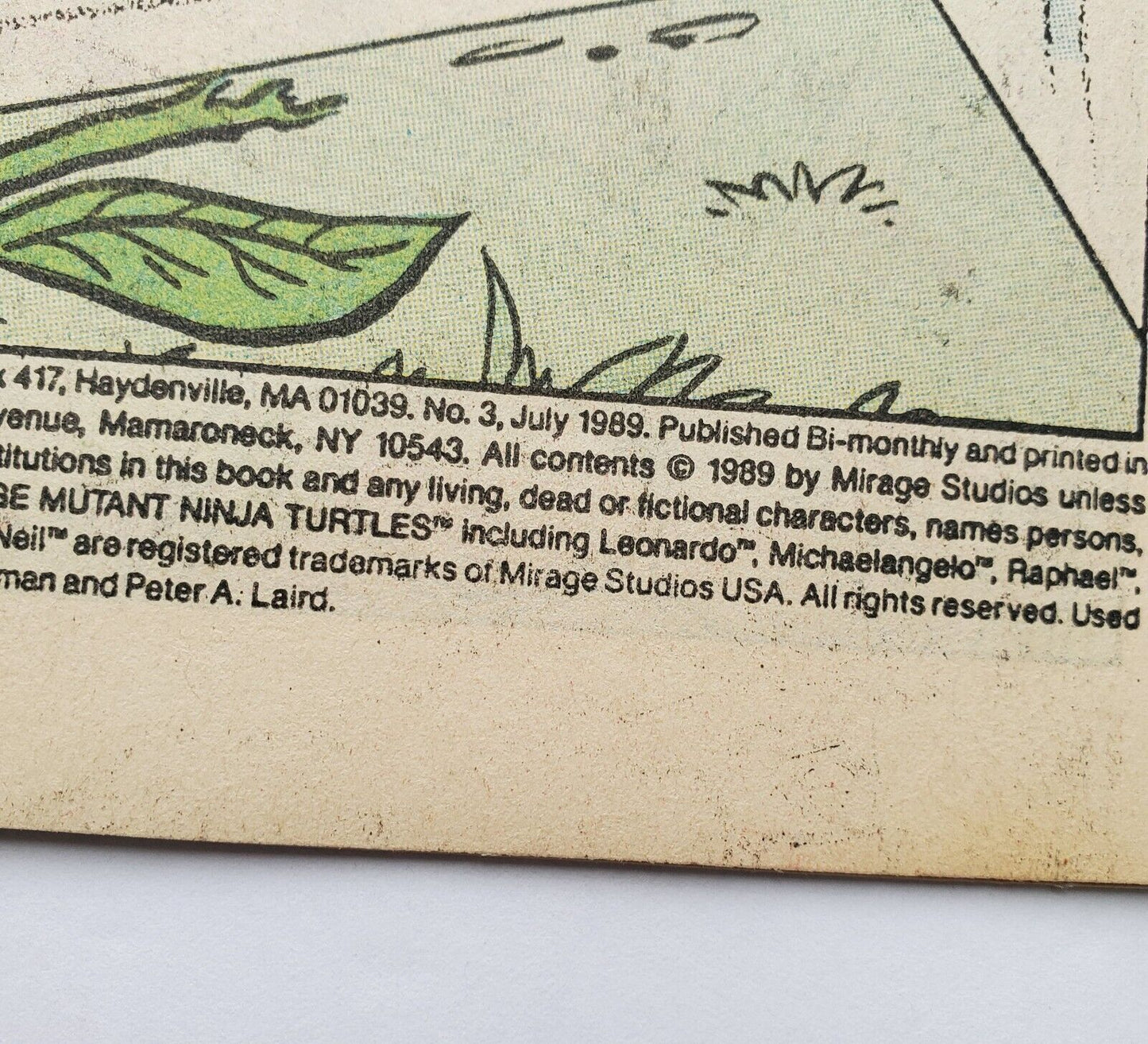 TMNT 1989 Archie Adventures Teenage Mutant Ninja Turtles # 3 July 1989
