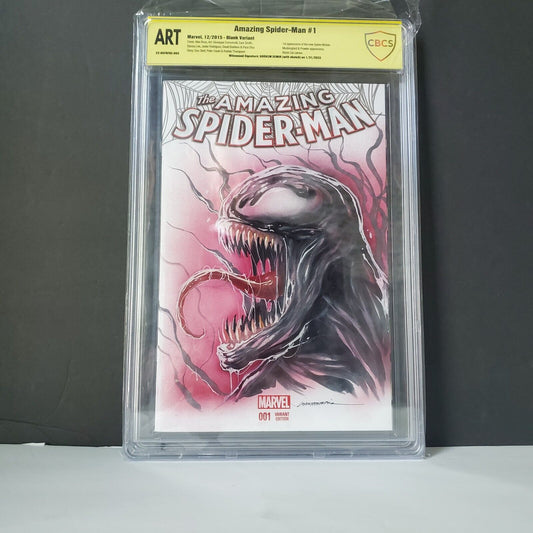 CBCS ART Amazi Spider-Man #1 Original Venom sketch art by Gorkem Demir With Sig.