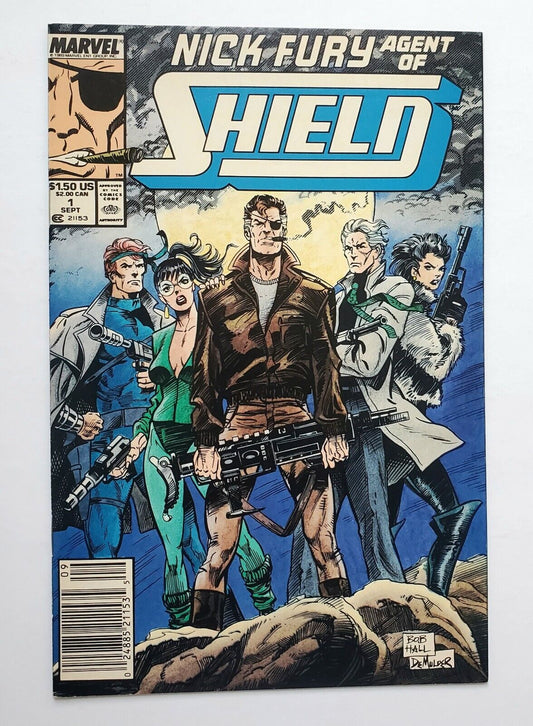 Nick Fury Agent of SHIELD 1989 3rd Series #1-BAGGED AND BOARDED Newsstand Cover