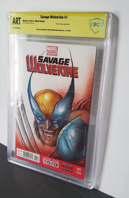 CBCS ART Savage Wolverine #1 Original sketch art by Gorkem Demir With Sig.