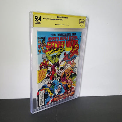 Marvel Super Heroes Secret Wars #1 2014 CBCS 9.4 White, Halloween Collectorfest