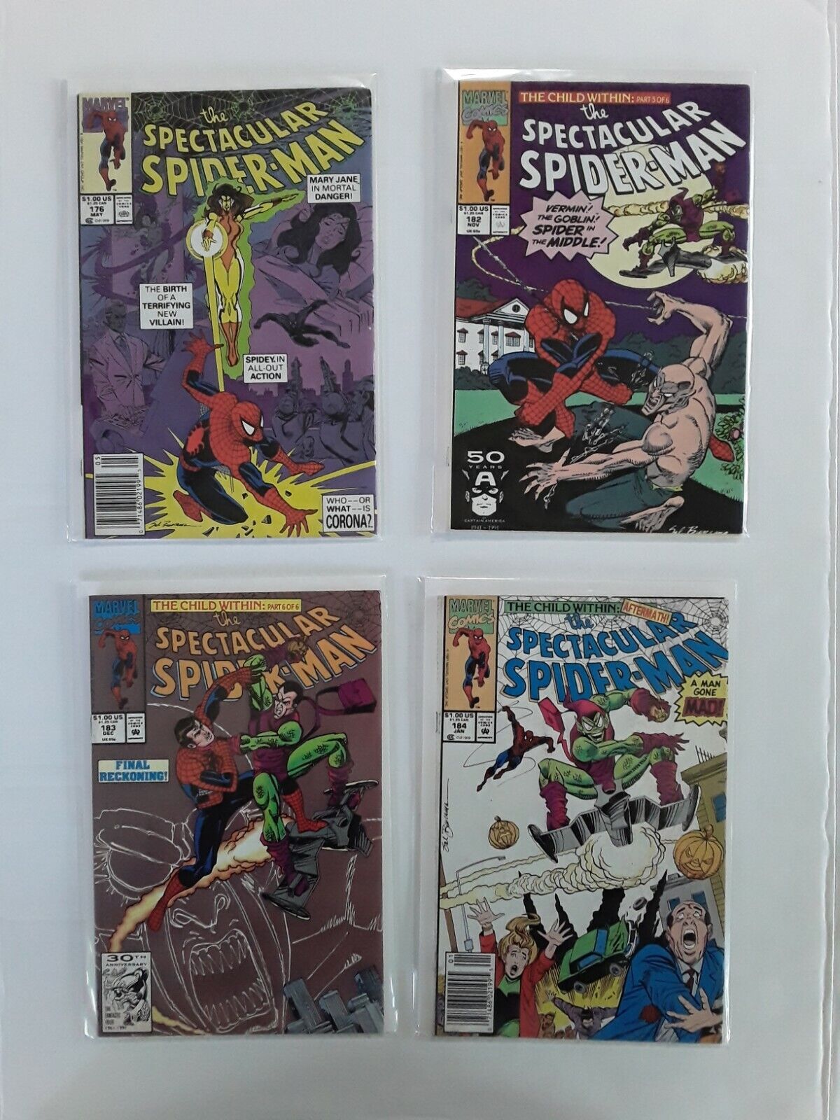 SPECTACULAR SPIDER-MAN LOT RUN 35 BOOKS BETWEEN #134 THROUGH #256