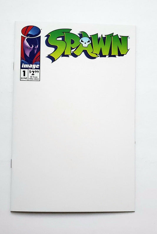 Spawn #1 Image Comics (2022) Todd McFarlane Blank Sketch GREEN & PURPLE.