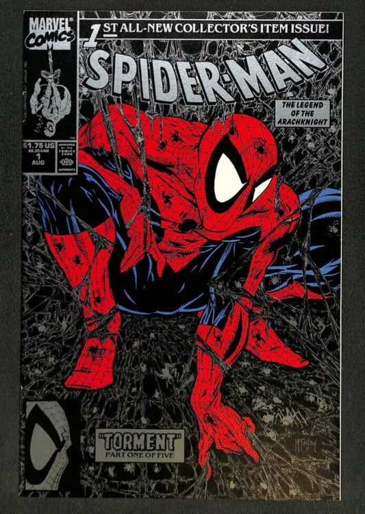 Spider-Man #1 Silver Variant McFarlane Cover and Art! Marvel 1990