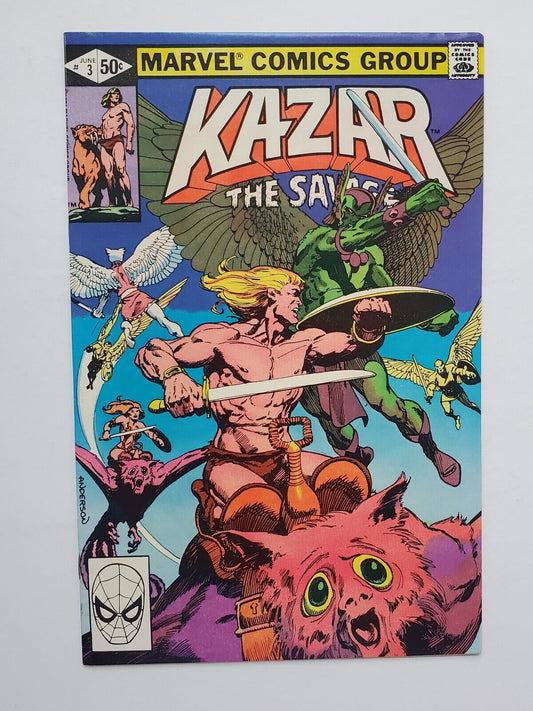 Ka-Zar Savage #3 1981 Jungle Comic Book Marvel Comics Brent Anderson