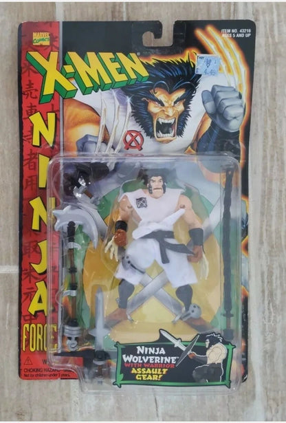 1996 Toy Biz Ninja Wolverine & Ninja Sabretooth action figures.