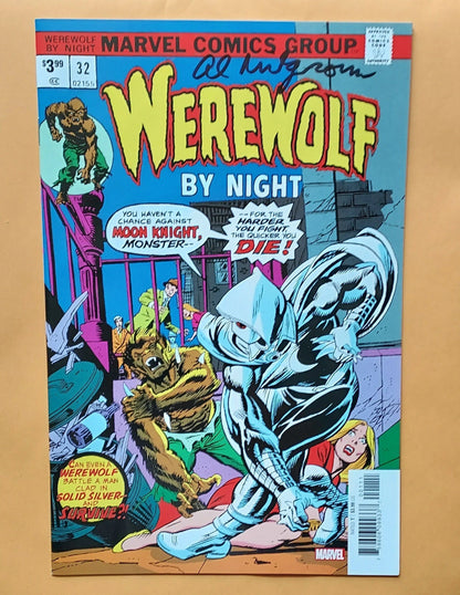 WareWolf By Night #32 Autographed by Al Milgrom.