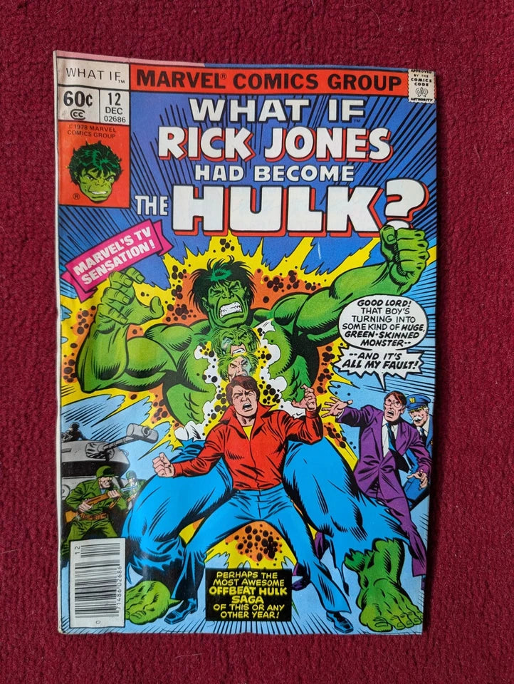 What If #12 - Marvel 1978 - Rick Jones Had Become The Hulk - Original Series
