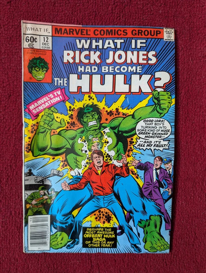 What If #12 - Marvel 1978 - Rick Jones Had Become The Hulk - Original Series
