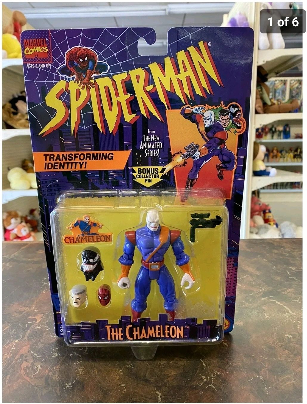 1995 The Chameleon Marvel Spiderman Action Figure